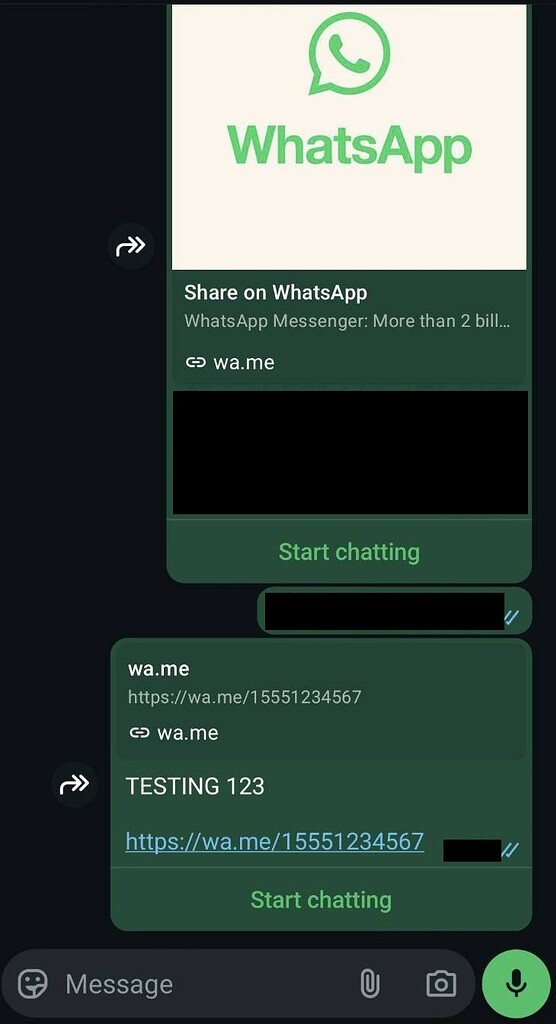WhatsApp links now require that you share your contacts in order to ...