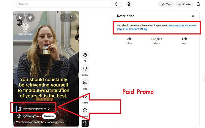 SUBWAY TAKES_Paid Promo (Nuuly)