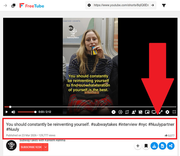SUBWAY TAKES_FreeTube Paid Promo (Nuuly)