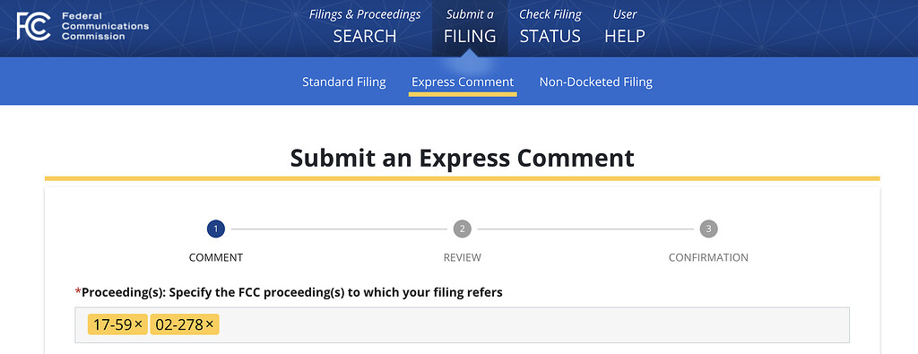 🇺🇸 Leave FCC Comment, Deadline Tomorrow