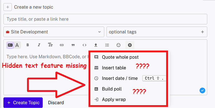 PRIVACY GUIDES_Hidden Text Feature Missing