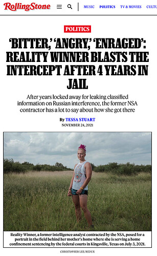 ROLLING STONE_Reality Winner