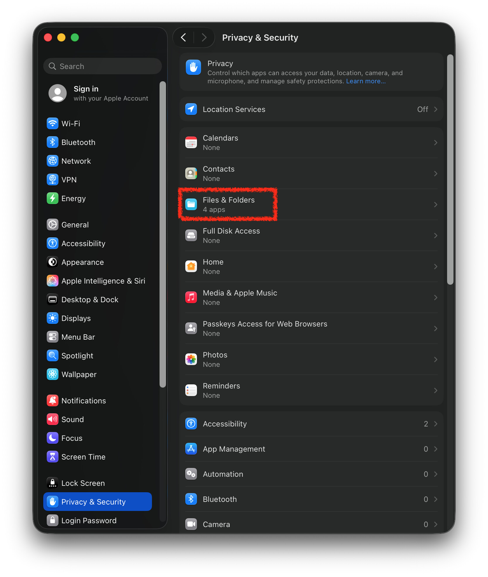 Need help on 'Files and Folder' permissions on macOS - Questions ...